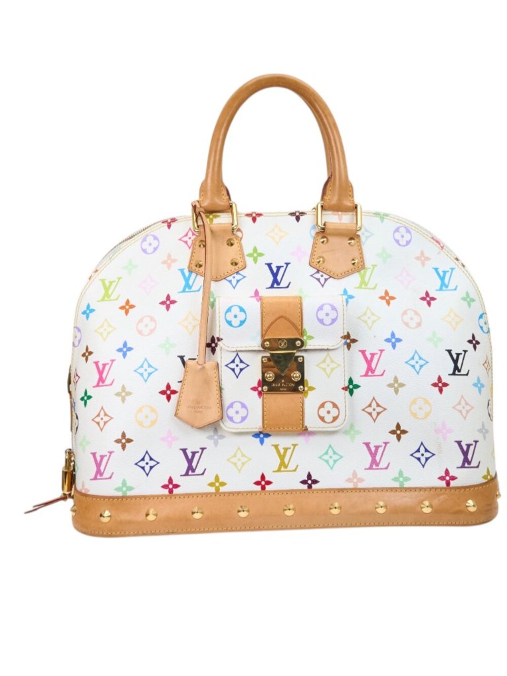 Louis Vuitton Alma GM Monogram Multicolore Blanc